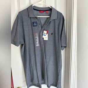 Izod , men’s shirt sleeve knit shirt, NWT, size XL tall, gray